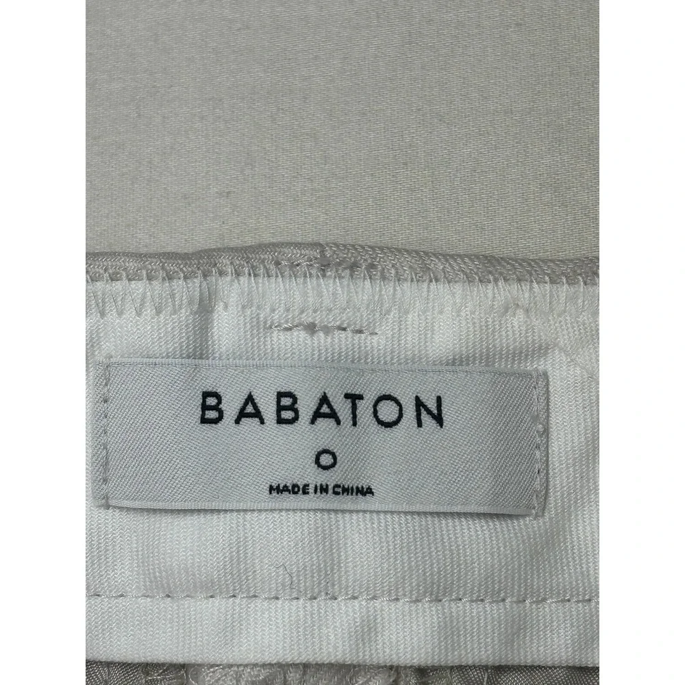 Babaton Aritzia Linen Blend Pleated Trousers Beige Women Size 0 W26‎ L25